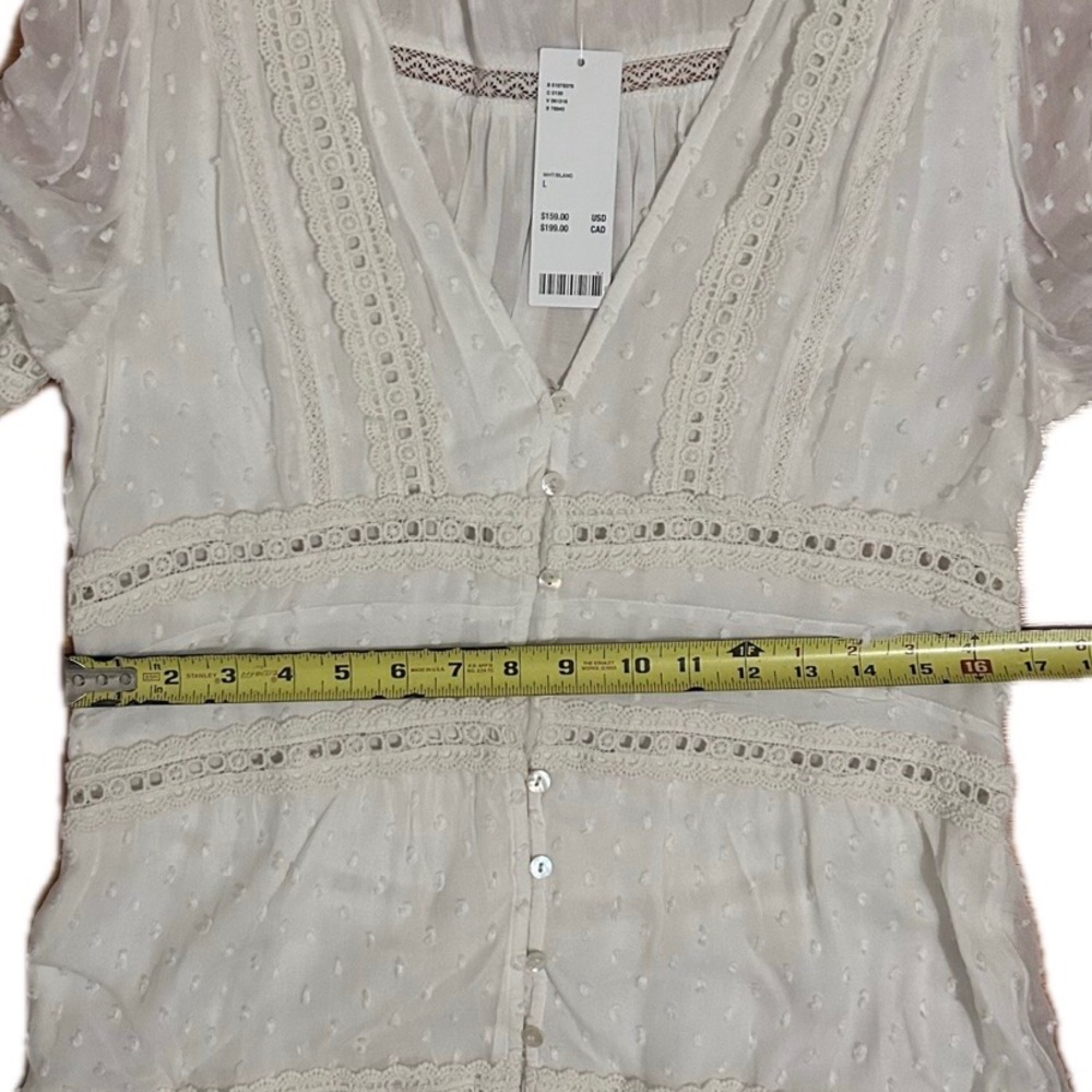 SALE Solstice Lace Inset Button-Front Maxi Dress (RAHI for Urban Outfitters) - Picture 6 of 9